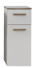 Badmöbel-Set >Quickset 931< (BxT: 125x33 cm) in Weiß Glanz - 125x33cm (BxT)