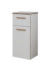 Badmöbel-Set >Quickset 931< (BxT: 125x33 cm) in Weiß Glanz - 125x33cm (BxT)