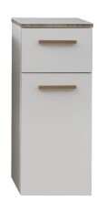 Badmöbel-Set >Quickset 931< (BxT: 125x33 cm) in Weiß Glanz - 125x33cm (BxT)