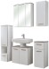 Badmöbel-Set >Quickset 931< (BxT: 125x33 cm) in Weiß Glanz - 125x33cm (BxT)
