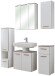 Badmöbel-Set >Quickset 931< (BxT: 125x33 cm) in Weiß Glanz - 125x33cm (BxT)