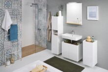 Midischrank >Quickset 947< (BxHxT: 30x140x33 cm) in Weiß Glanz