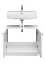 Waschbeckenunterschrank >Quickset 955< (BxHxT: 65x54x33 cm) in Weiß hochglanz
