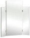 Badspiegel >Quickset 955< (BxHxT: 72x80x4,5 cm) in Weiß Glanz