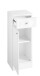 Unterschrank >Quickset 955< (BxHxT: 32,5x85,4x33 cm) in Weiß hochglanz