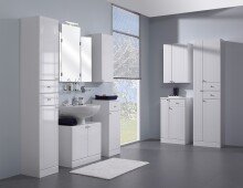 Unterschrank >Quickset 955< (BxHxT: 50x85,4x33 cm) in Weiß hochglanz