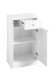 Unterschrank >Quickset 955< (BxHxT: 50x85,4x33 cm) in Weiß hochglanz