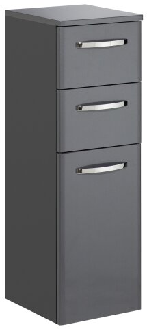 Unterschrank >Quickset 327< (BxHxT: 30x90,5x33 cm) in Anthrazit Hochglanz