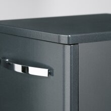 Unterschrank >Quickset 327< (BxHxT: 30x90,5x33 cm) in Anthrazit Hochglanz