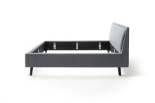 Polsterbett >Frieda< (LxB: 200x180 cm) in Ocean aus Stoff - 200x180cm (LxB)