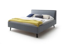 Polsterbett >Frieda< (LxB: 200x180 cm) in Ocean aus...