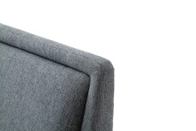 Polsterbett >Frieda< (LxB: 200x180 cm) in Ocean aus Stoff - 200x180cm (LxB)