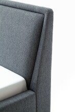 Polsterbett >Frieda< (LxB: 200x180 cm) in Ocean aus Stoff - 200x180cm (LxB)