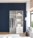 Kleiderschrank >Harry< ((BxHxT) 100x176x52 cm) in Weiß - 100x176x52cm (BxHxT)