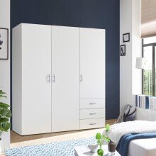 Kleiderschrank >Harry< ((BxHxT) 150x176x52 cm) in Weiß - 150x176x52cm (BxHxT)