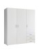 Kleiderschrank >Harry< ((BxHxT) 150x176x52 cm) in Weiß - 150x176x52cm (BxHxT)