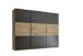 Kleiderschrank >Briga< in Artisan Eiche / Graphit - 270x210x54cm (BxHxT)