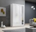 Kleiderschrank >Salias< in Weiß - 117x190x50cm (BxHxT)