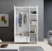 Kleiderschrank >Salias< in Weiß - 117x190x50cm (BxHxT)