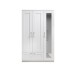 Kleiderschrank >Salias< in Weiß - 117x190x50cm (BxHxT)
