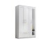 Kleiderschrank >Salias< in Weiß - 117x190x50cm (BxHxT)