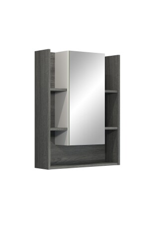 Badezimmerspiegelschrank >Daily< in Weiß Hochglanz - 60x77x18 (BxHxT)