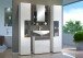 Badezimmerspiegelschrank >Daily< in Weiß Hochglanz - 60x77x18 (BxHxT)