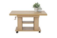 Couchtisch >JAKOB< in Artisan Eiche aus Holzwerkstoff - 142x61x60cm (BxHxT)