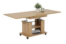 Couchtisch >JAKOB< in Artisan Eiche aus Holzwerkstoff - 142x61x60cm (BxHxT)