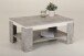 Couchtisch >TIM II< in beton/weiß aus Holzwerkstoff - 90x40x60cm (BxHxT)