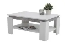 Couchtisch >TIM II< in weiß/Beton-Optik aus...