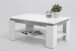 Couchtisch >TIM II< in weiß/Beton-Optik aus Holzwerkstoff - 90x40x60cm (BxHxT)