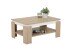 Couchtisch >TIM II< in Eiche/weiß aus Holzwerkstoff - 90x40x60cm (BxHxT)