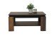 Couchtisch >TIM II< in Oldwood/schwarz aus Holzwerkstoff - 90x40x60cm (BxHxT)