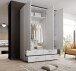 Kleiderschrank >Spazio< in Weiß - 137,8x198,6x48cm (BxHxT)