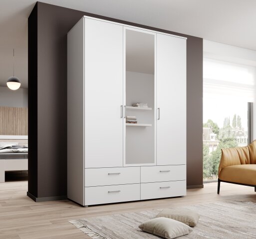 Kleiderschrank >Spazio< in Weiß - 183,1x198,6x48cm € (BxHxT), 509,95