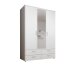 Kleiderschrank >Spazio< in Weiß - 137,8x198,6x48cm (BxHxT)