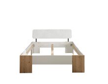 Bett >Lino< in Artisan Eiche / Weiß - 145x81x214cm (BxHxT)