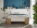 Bett >Lino< in Artisan Eiche / Weiß - 145x81x214cm (BxHxT)