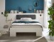 Bett >Lino< in Weiß - 145x81x214cm (BxHxT)