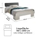 Bett >Lino< in Weiß - 145x81x214cm (BxHxT)