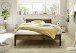Bett >Marseille< in Old Style Dunkel - 146,4x73,4x215,6cm (BxHxT)