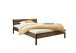 Bett >Marseille< in Old Style Dunkel - 146,4x73,4x215,6cm (BxHxT)
