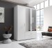 Kleiderschrank >Ivar< in Weiß - 125x190x51cm (BxHxT)