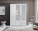 Kleiderschrank >Ivar< in Weiß - 125x190x51cm (BxHxT)