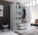 Kleiderschrank >Ivar< in Weiß - 125x190x51cm (BxHxT)