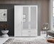 Kleiderschrank >Ivar< in Weiß - 125x190x51cm (BxHxT)