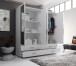 Kleiderschrank >Ivar< in Weiß - 180x190x51cm (BxHxT)