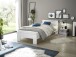 Bett >Cannes< in Weiß - 95x71x204cm (BxHxT)