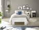 Bett >Cannes< in Weiß - 95x71x204cm (BxHxT)